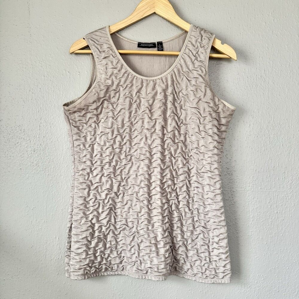Notations Women's Size L Cream tank Casual Lightweight Boho